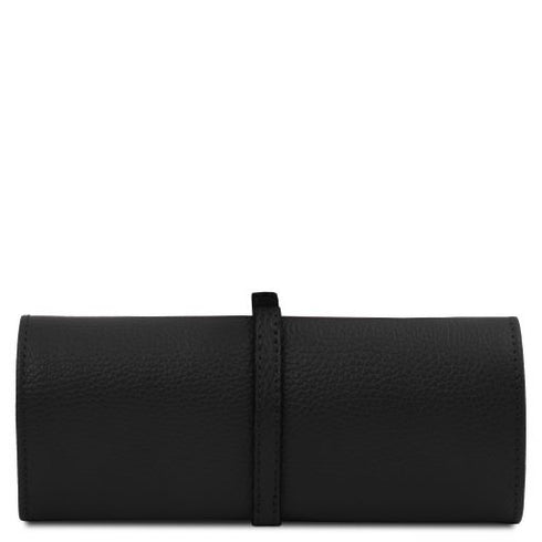 Soft leather jewellery case